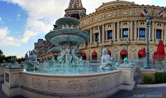 Paris Hotel Fountain Panorama